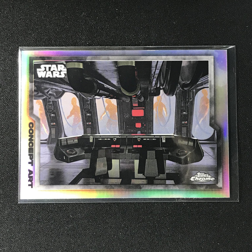 2021 Topps Chrome Star Wars Legacy S2 E4 Mandalorian Concept Art No 10