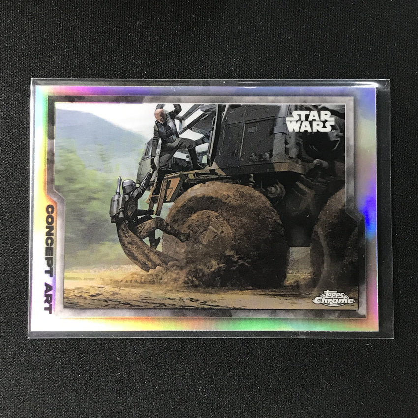 2021 Topps Chrome Star Wars Legacy S2 E7 Mandalorian Concept Art No 15