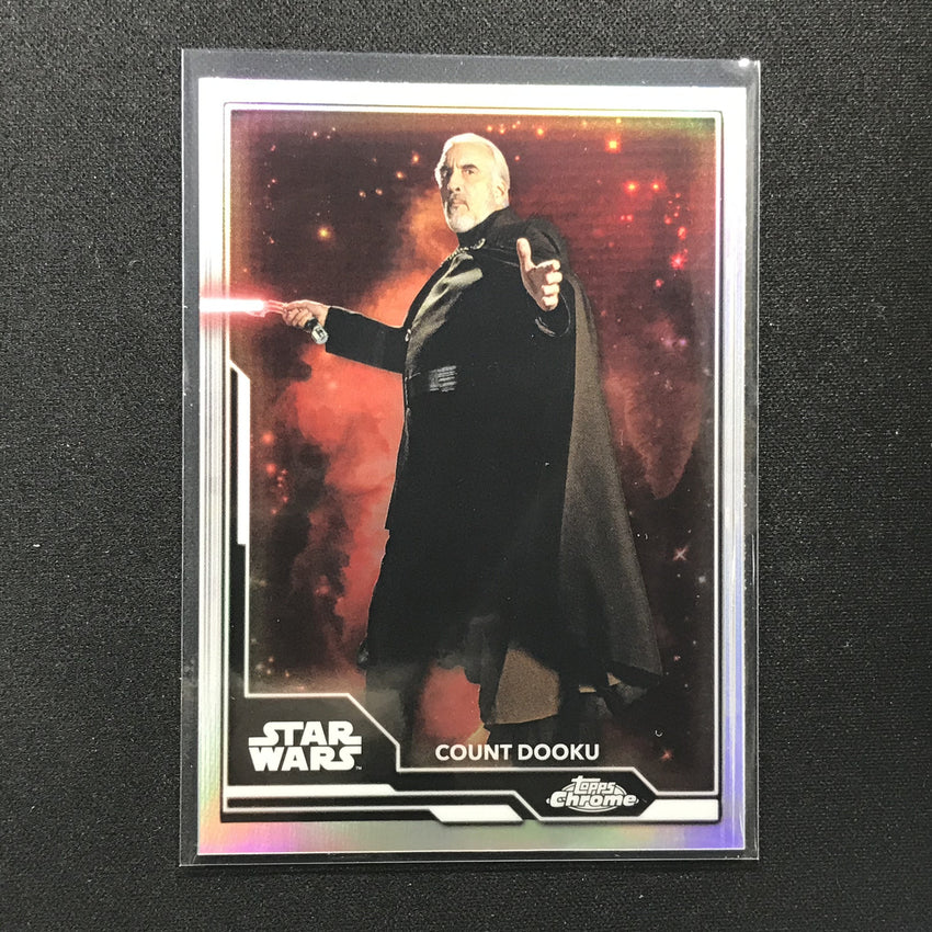 2021 Topps Chrome Star Wars Legacy Count Dooku Lightsaber Wielders No 6