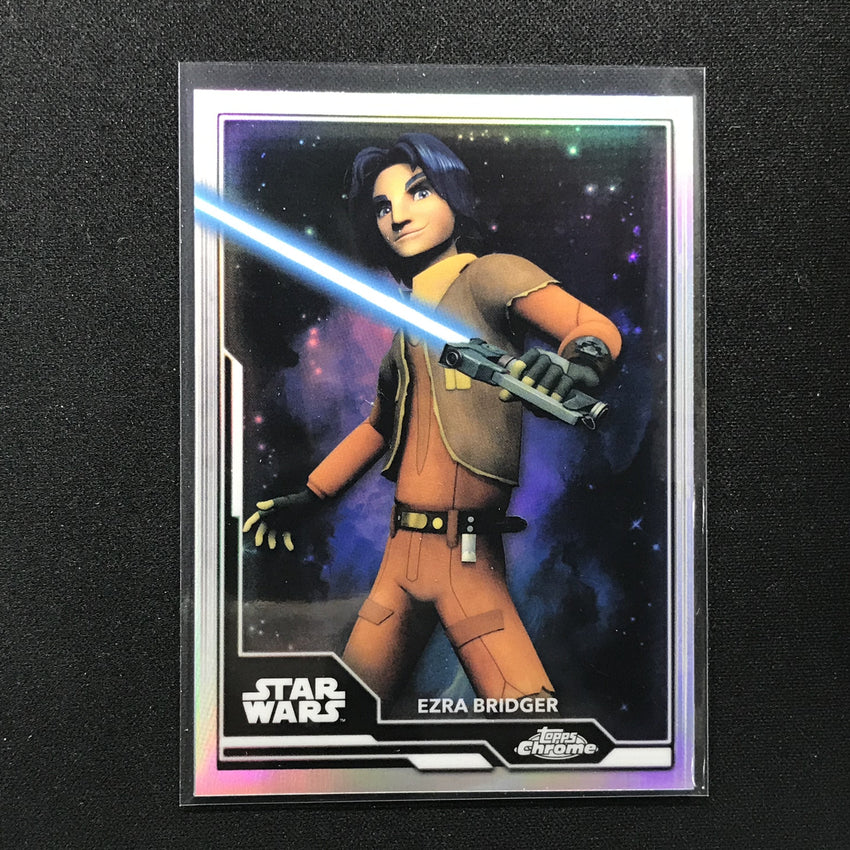 2021 Topps Chrome Star Wars Legacy Ezra Bridger Lightsaber Wielders No 12
