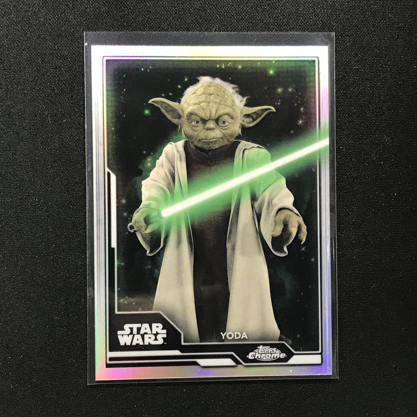 2021 Topps Chrome Star Wars Legacy Yoda Lightsaber Wielders No 13