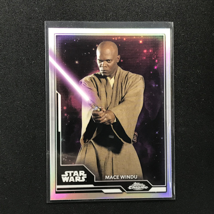 2021 Topps Chrome Star Wars Legacy Mace Windu Lightsaber Wielders No 14