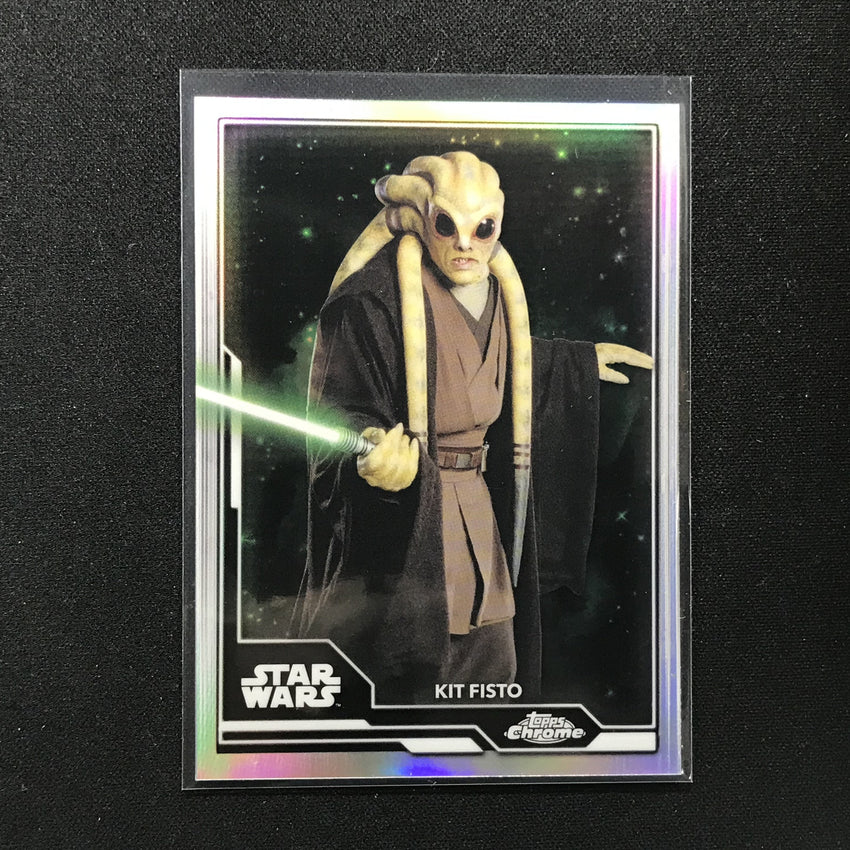 2021 Topps Chrome Star Wars Legacy Kit Fisto Lightsaber Wielders No 18