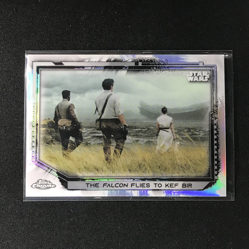 2021 Topps Chrome Star Wars Legacy The Falcon Flies To Kef Bir Refractor No 12