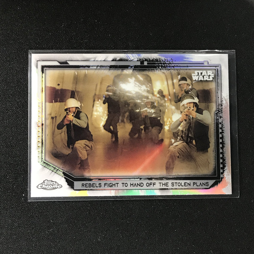 2021 Topps Chrome Star Wars Legacy Rebels Fight Hand Stolen Plans Refractor No 56