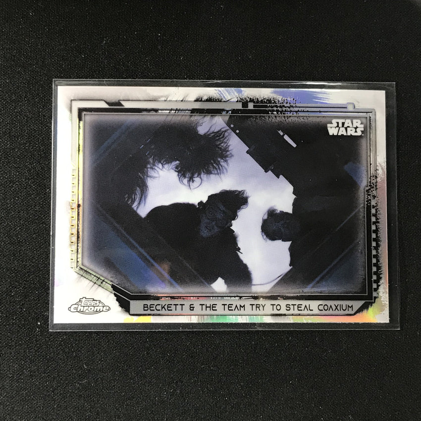 2021 Topps Chrome Star Wars Legacy Beckett And Team Try Steal Coaxium Refractor 66