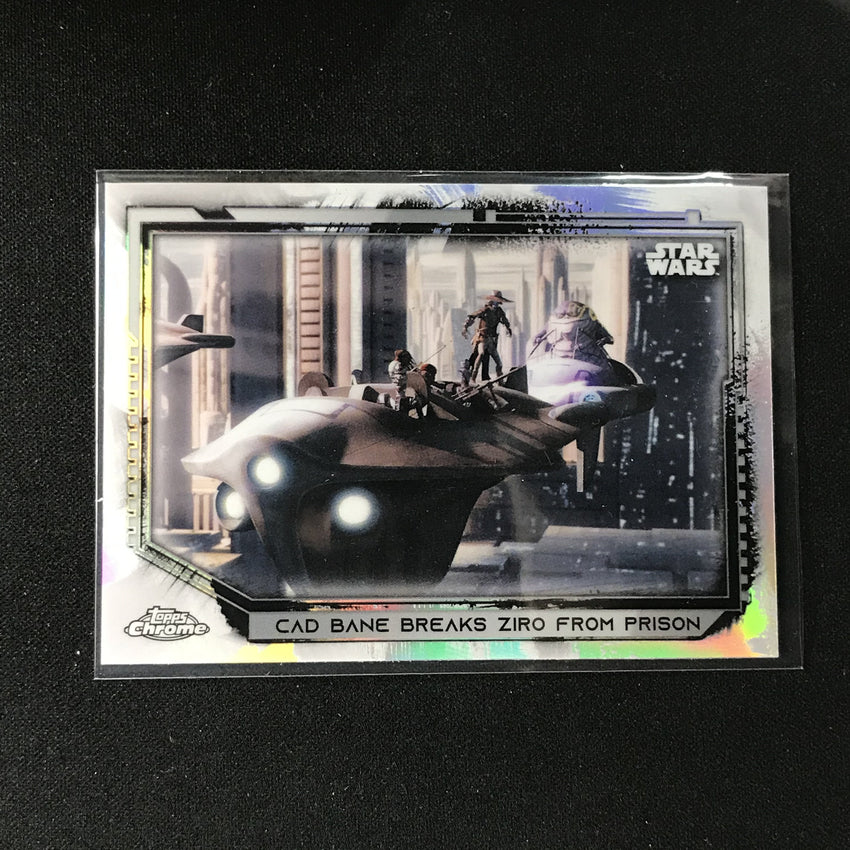 2021 Topps Chrome Star Wars Legacy Cad Bane Break Ziro From Prison Refractor 101