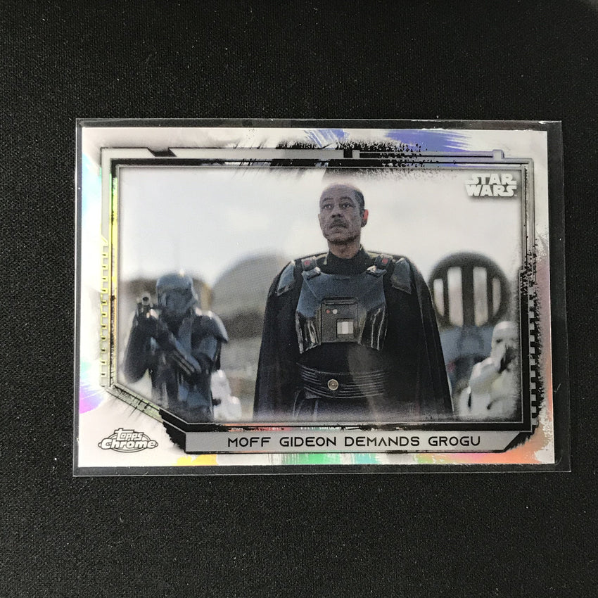 2021 Topps Chrome Star Wars Legacy MOFF GIDEON DEMANDS GROGU Refractor #155