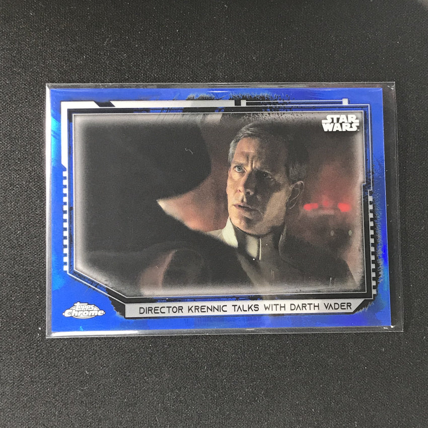 2021 Topps Chrome Star Wars Legacy Director Krennic With Darth Vader Blue 22/99