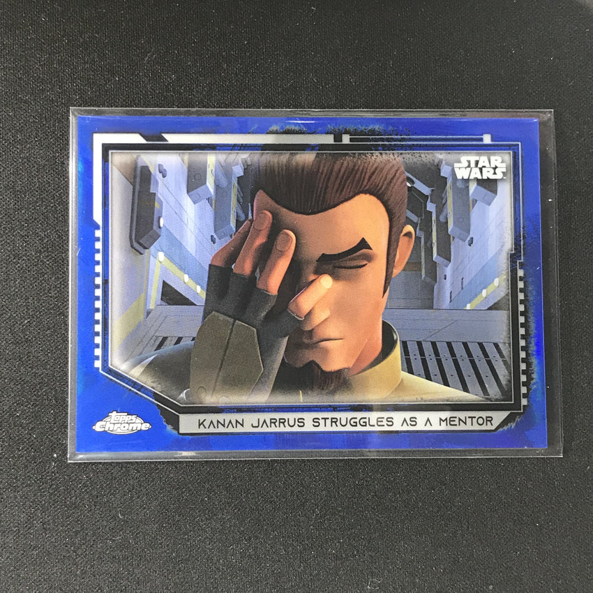 2021 Topps Chrome Star Wars Legacy Kanan Jarrus Struggles As A Mentor Blue 10/99