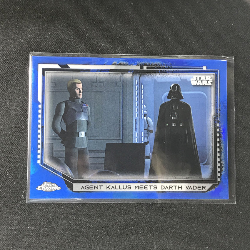 2021 Topps Chrome Star Wars Legacy Agent Kallus Meets Darth Vader Blue 26/99