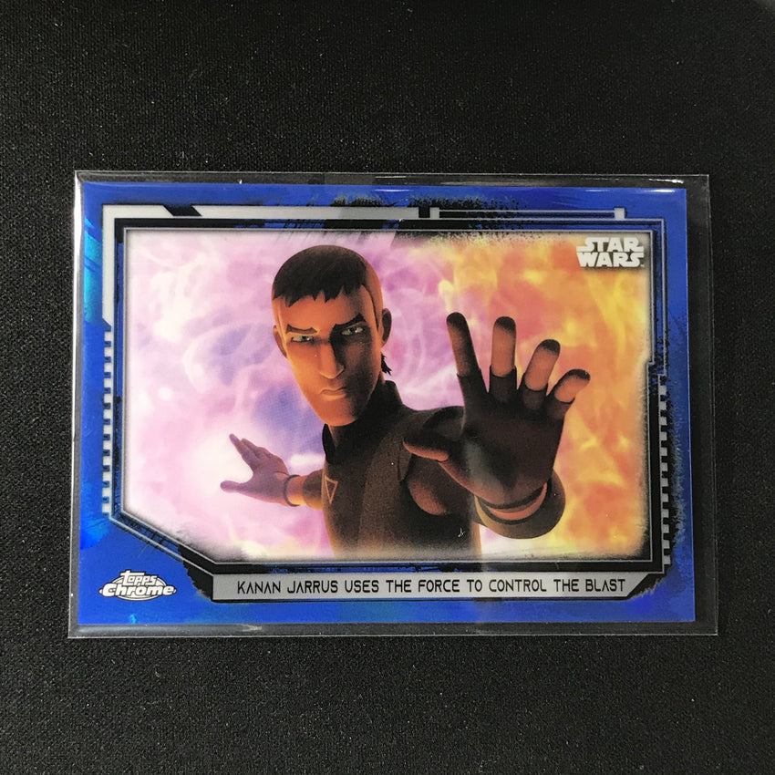 2021 Topps Chrome Star Wars Legacy Kanan Jarrus Force Control Blast Blue 20/99