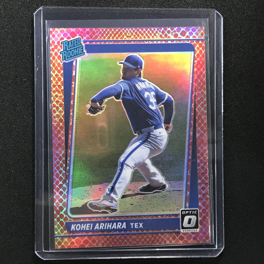 2021 Donruss Optic Kohei Arihara Rated Rookie Choice Red Dragon 35/110
