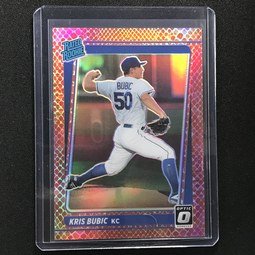 2021 Donruss Optic Kris Bubic Rated Rookie Choice Red Dragon 30/110