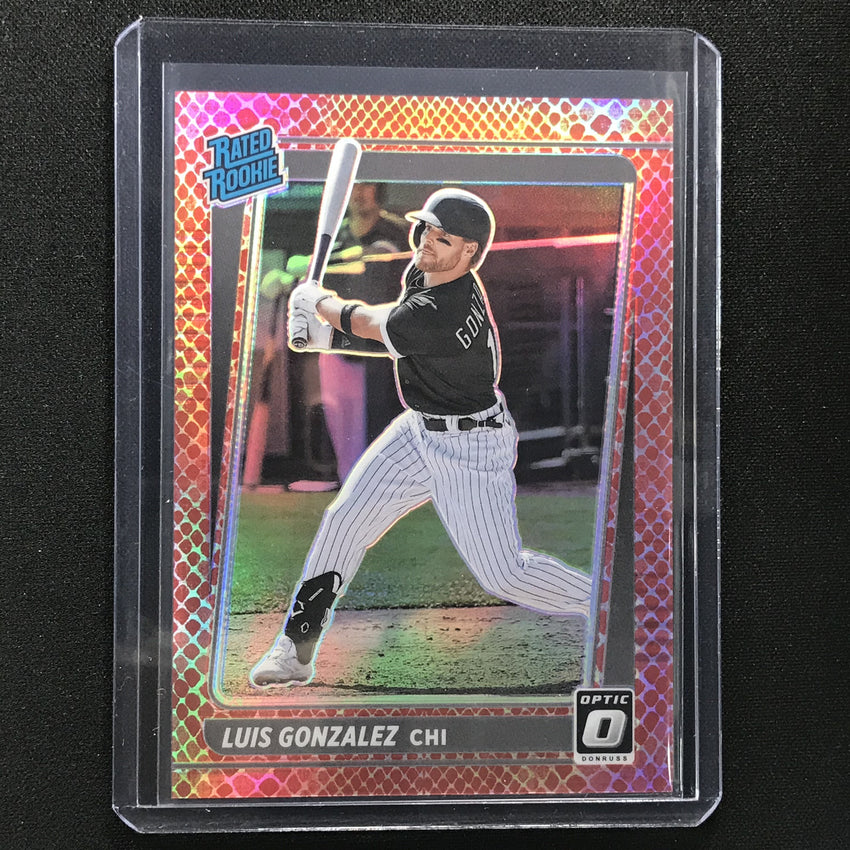 2021 Donruss Optic Luis Gonzalez Rated Rookie Choice Red Dragon 41/110