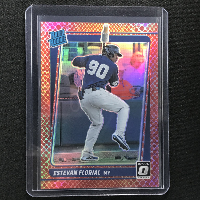 2021 Donruss Optic Estevan Florial Rated Rookie Choice Red Dragon 91/110