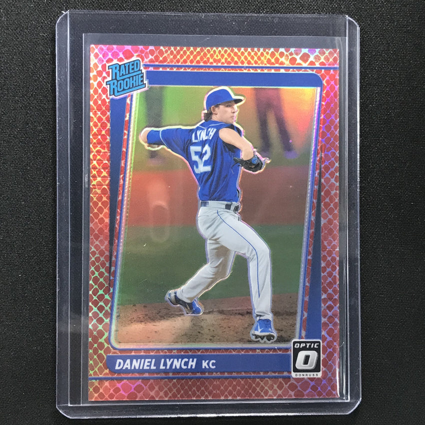 2021 Donruss Optic Daniel Lynch Rated Rookie Choice Red Dragon 10/110
