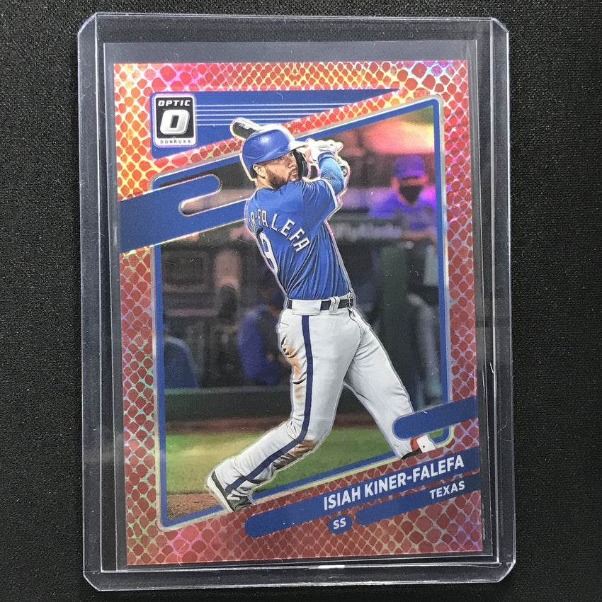 2021 Donruss Optic Isiah Kiner-falefa Choice Red Dragon /110