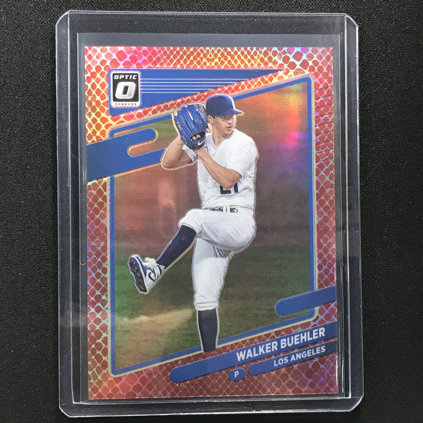 2021 Donruss Optic Walker Buehler Choice Red Dragon /110