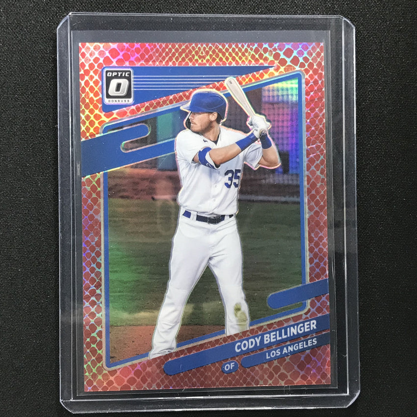 2021 Donruss Optic Cody Bellinger Choice Red Dragon /110
