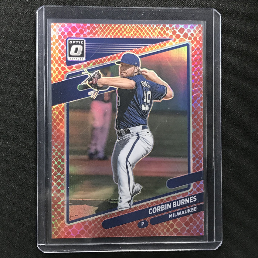 2021 Donruss Optic Corbin Burnes Choice Red Dragon /110