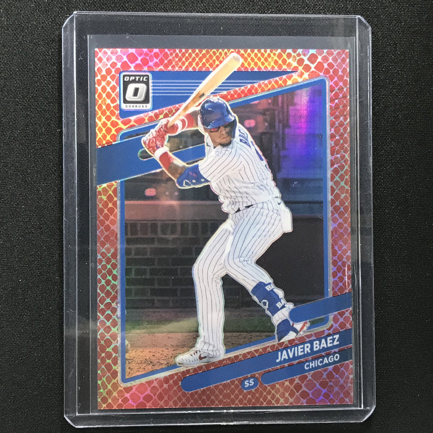 2021 Donruss Optic Javier Baez Choice Red Dragon /110