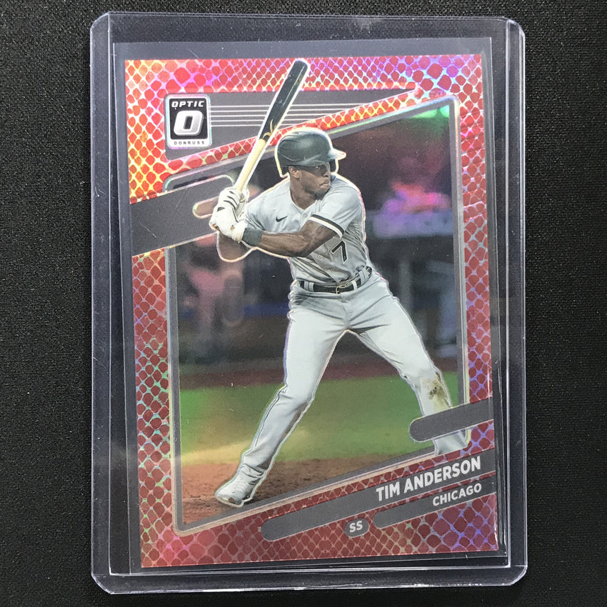 2021 Donruss Optic Tim Anderson Choice Red Dragon /110