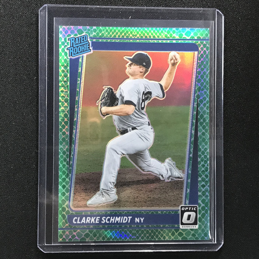 2021 Donruss Optic Clarke Schmidt Rated Rookie Choice Green Dragon 79/88
