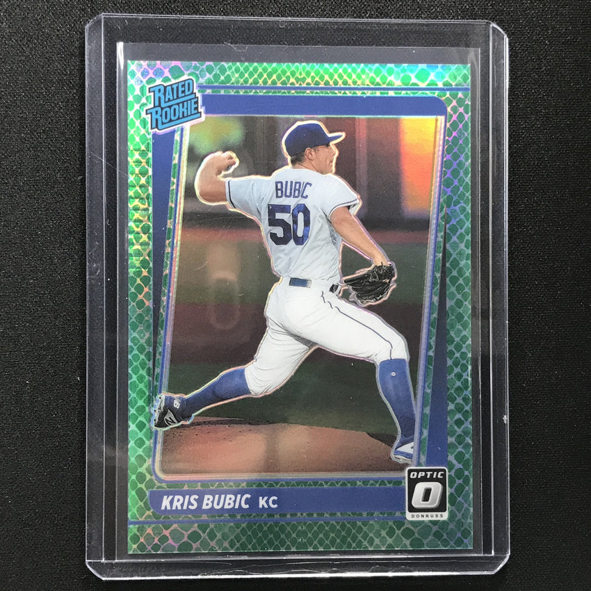 2021 Donruss Optic Kris Bubic Rated Rookie Choice Green Dragon 45/88