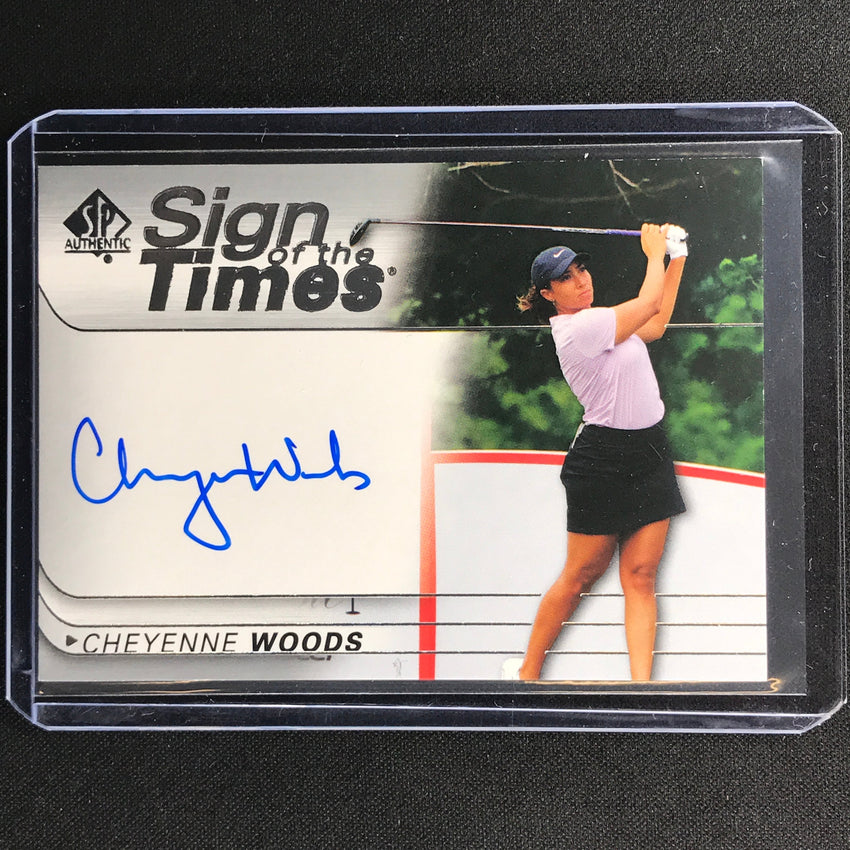 2021 Sp Authentic Golf Cheyenne Woods Sign Of The Times Auto No Cw