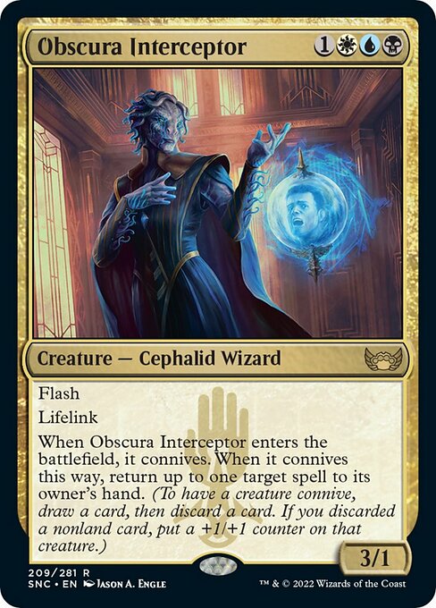 Obscura Interceptor 209/281 - Rare Streets of New Capenna