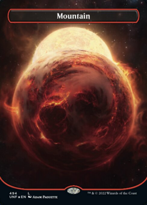 GALAXY FOIL Mountain #494 - Common Unfinity