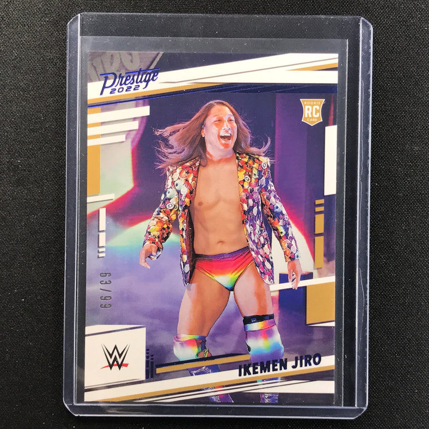 2022 Chronicles Wwe Ikemen Jiro Prestige Rookie Blue 63/99