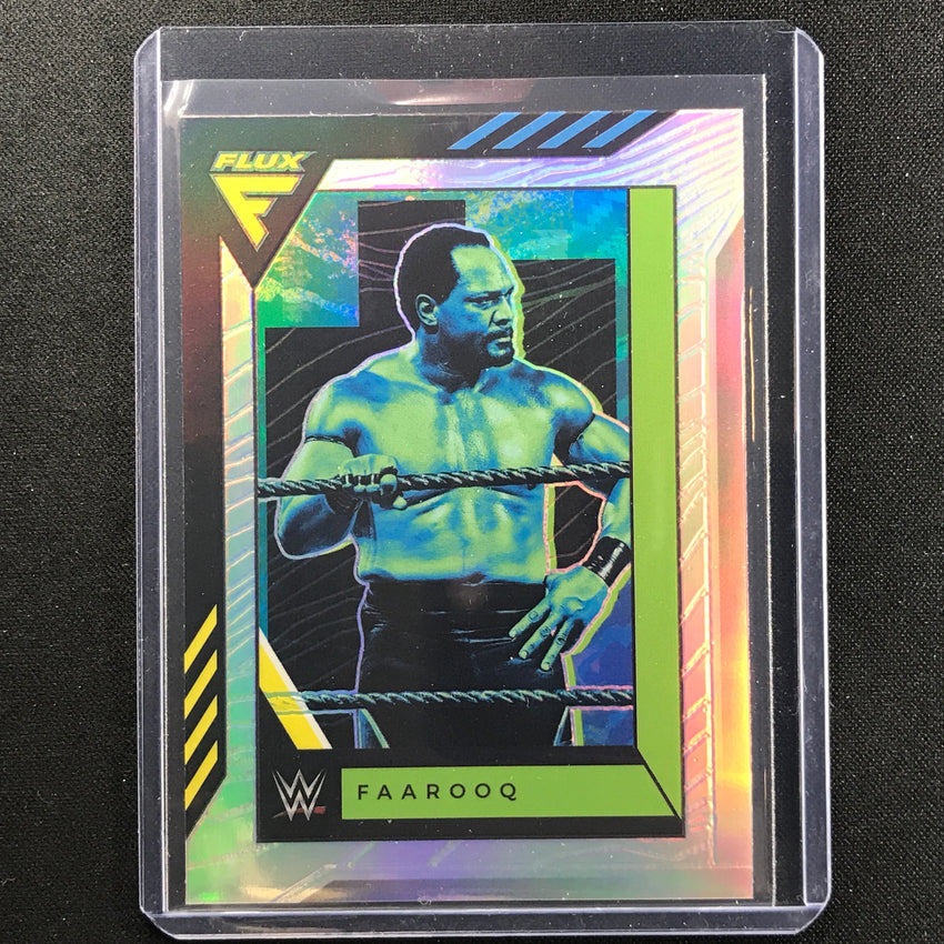 2022 Chronicles WWE FAAROOQ Flux Silver Prizm #333