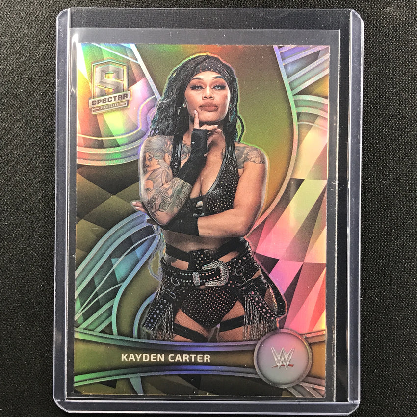 2022 Chronicles WWE KAYDEN CARTER Spectra Silver Prizm #387