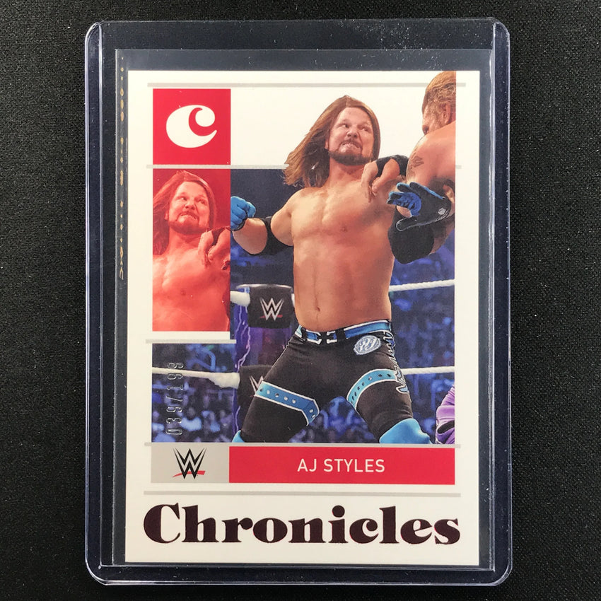 2022 Chronicles Wwe Aj Styles Base Set Chronicles Red 39/199