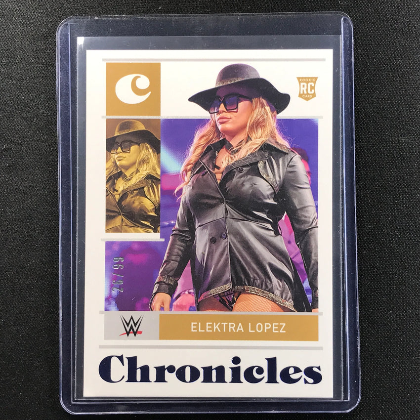 2022 Chronicles Wwe Elektra Lopez Base Set Chronicles Rookie Blue 26/99