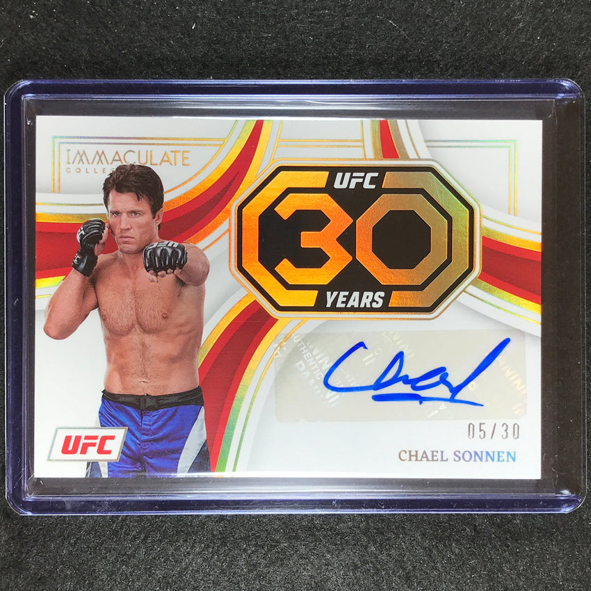 2023 Immaculate Chael Sonnen 30th Anniversary Auto 5/30