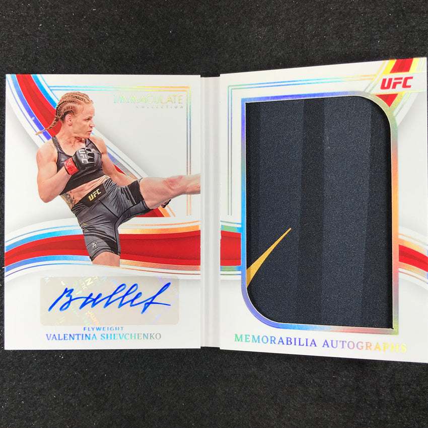 2023 Immaculate Valentina Shevchenko Memorabilia Auto Booklet 22/25