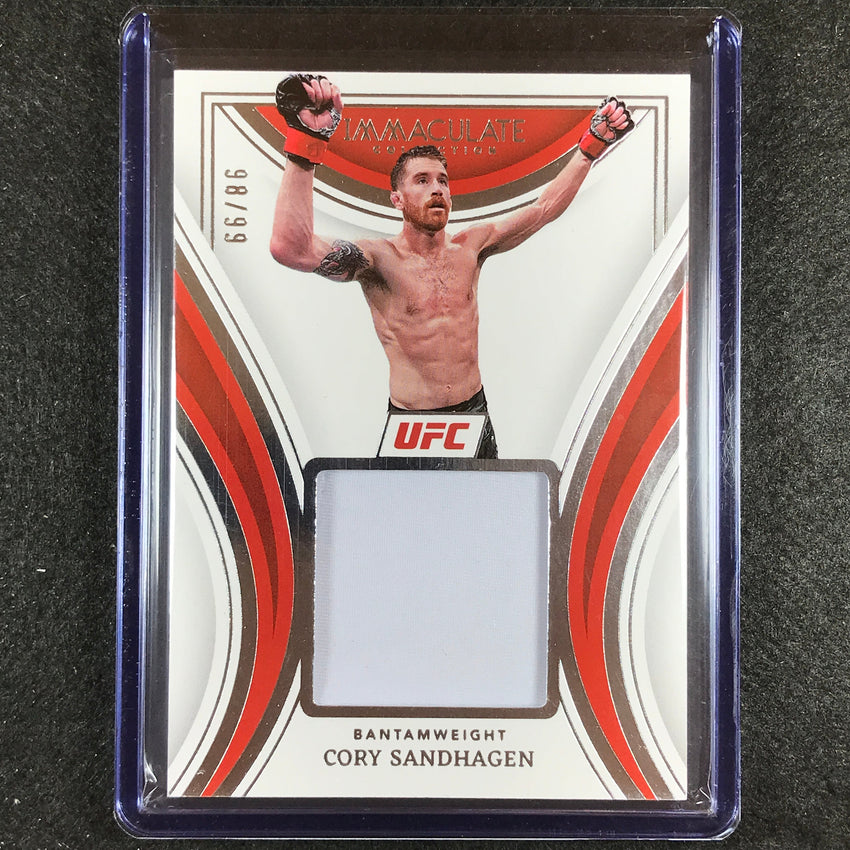 2023 Immaculate Cory Sandhagen Remarkable Memorabilia Relic 98/99
