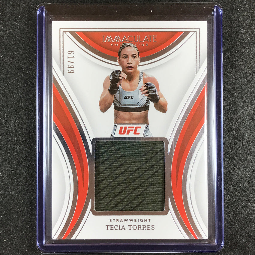 2023 Immaculate Tecia Torres Remarkable Memorabilia Relic 61/99