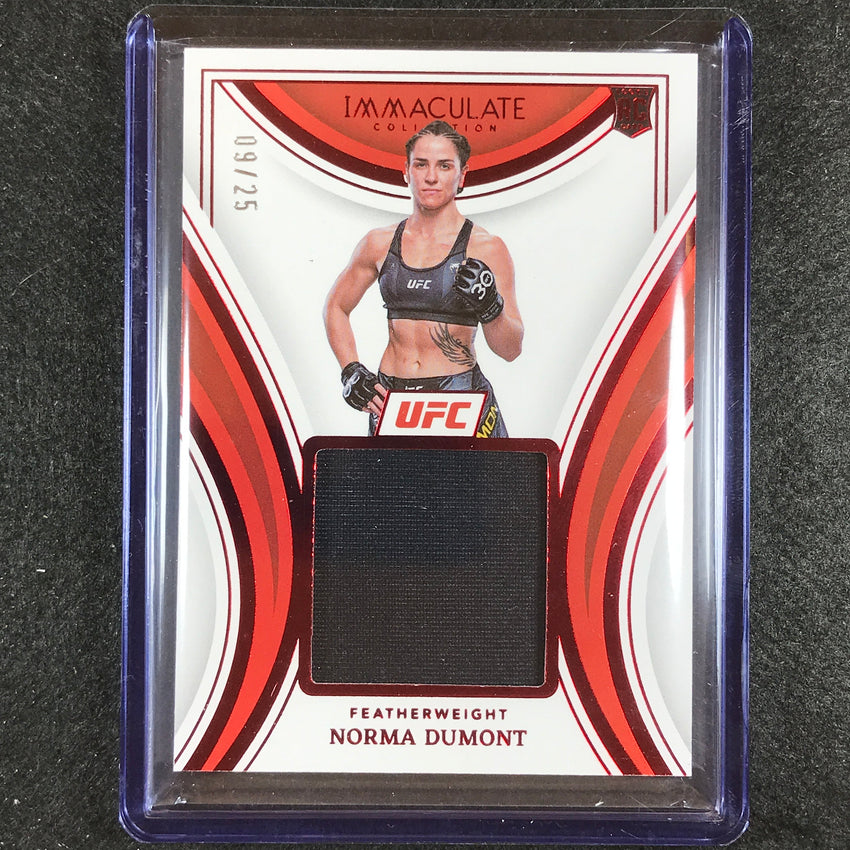 2023 Immaculate Norma Dumont Rookie Remarkable Memorabilia Relic Red 9/25