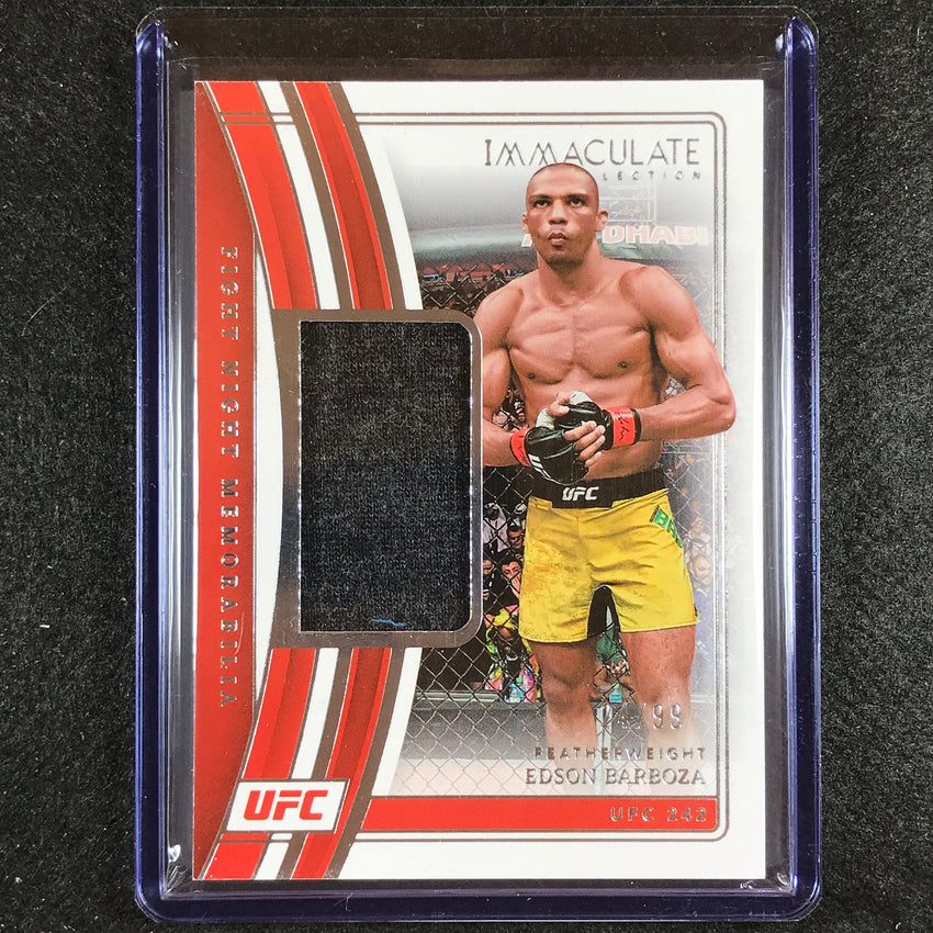 2023 Immaculate Edson Baraboza Fight Night Memorabilia Relic 24/99