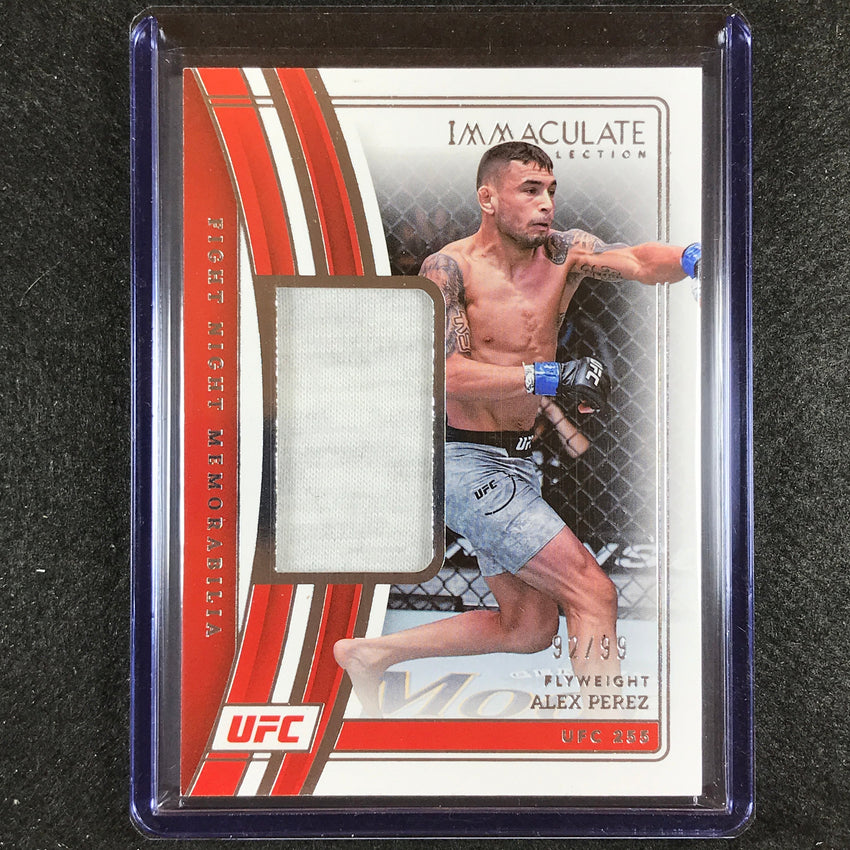 2023 Immaculate Alex Perez Fight Night Memorabilia Relic 92/99