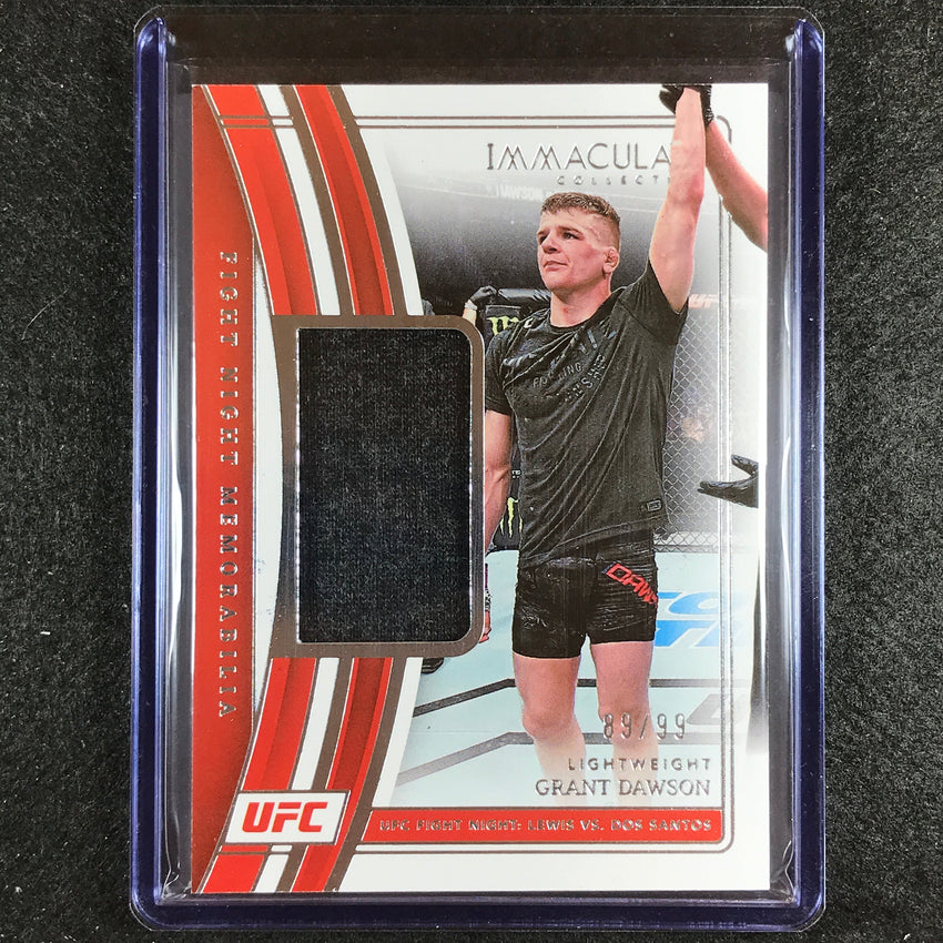 2023 Immaculate Grant Dawson Fight Night Memorabilia Relic 89/99