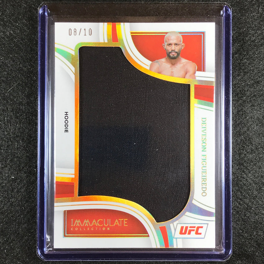 2023 Immaculate Deiveson Figueiredo Jumbo Memorabilia Hoodie Relic 8/10