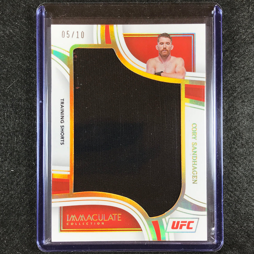 2023 Immaculate Cory Sandhagen Jumbo Memorabilia Training Shorts Relic 5/10