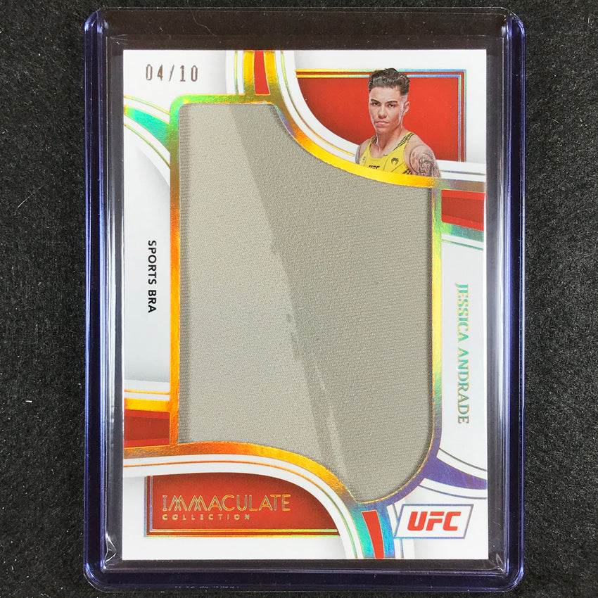 2023 Immaculate Jessica Andrade Jumbo Memorabilia Sports Bra Relic 4/10