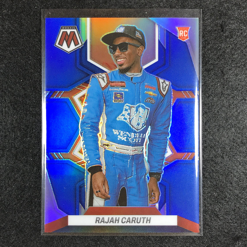 2023 Chronicles Racing Rajah Caruth Mosaic Rookie Blue 121/199