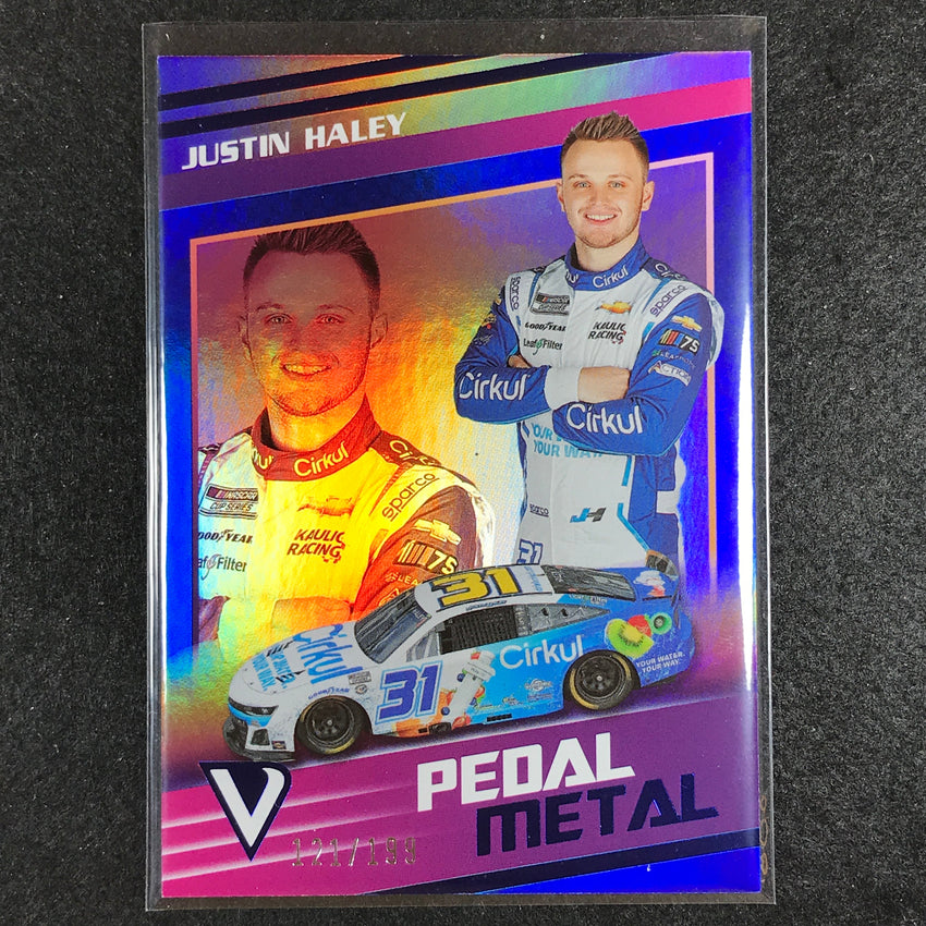 2023 Chronicles Racing Justin Haley Pedal To The Metal Blue 121/199